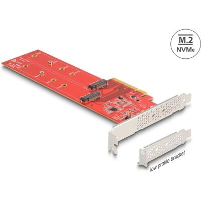 DeLock 90616 PCIe x8 Karte zu 2 x intern NVMe M.2 - Storage Controller DeLock 90616 PCIe x8 Karte zu 2 x intern NVMe M.2 - Storage Controller