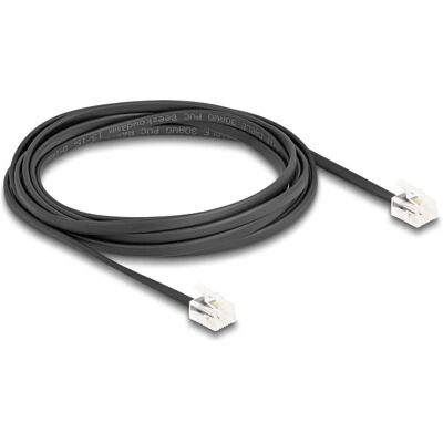 DeLock 90619 - Flexibles schwarzes RJ11-Telefonkabel - 3m DeLock 90619 - Flexibles schwarzes RJ11-Telefonkabel - 3m