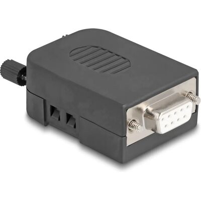 DeLock 90655 Kabelverbinder - D-Sub Steckergehäuse 9 Pin - Schwarz, Grau DeLock 90655 Kabelverbinder - D-Sub Steckergehäuse 9 Pin - Schwarz, Grau