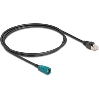 DeLOCK 90698 Koaxialkabel - Wasserblau - 1m - HSD Z zu RJ45 DeLOCK 90698 Koaxialkabel - Wasserblau - 1m - HSD Z zu RJ45