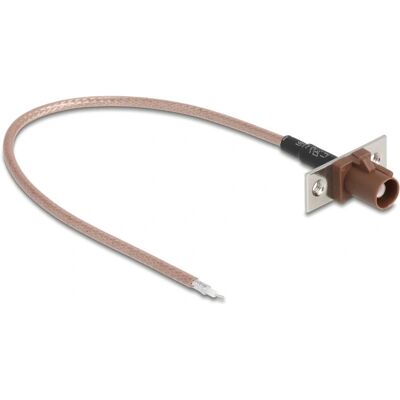 DeLOCK 90733 Câble coaxial FAKRA F marron 0,2 m - Câble coaxial DeLOCK 90733 Câble coaxial FAKRA F marron 0,2 m - Câble coaxial