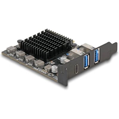 DeLOCK 90891 Interface Card - PCIe x4, USB-C, USB-A, 20 Gbps DeLOCK 90891 Interface Card - PCIe x4, USB-C, USB-A, 20 Gbps