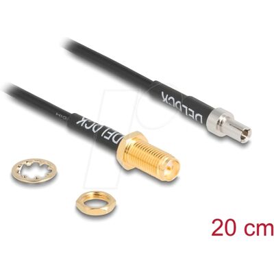 Cable de antena DeLOCK RP-SMA a TS-9 Cable de antena DeLOCK RP-SMA a TS-9