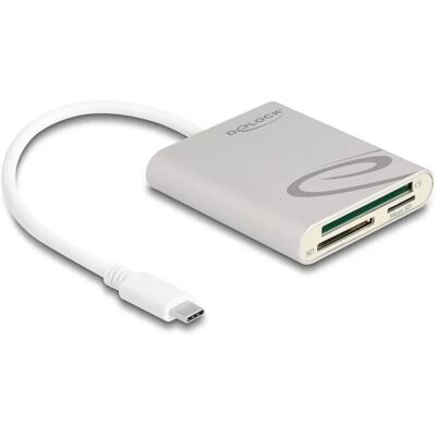DeLock 91005 Kartenleser - USB-C, Grau, Unterstützt CF/SD/Micro SD DeLock 91005 Kartenleser - USB-C, Grau, Unterstützt CF/SD/Micro SD