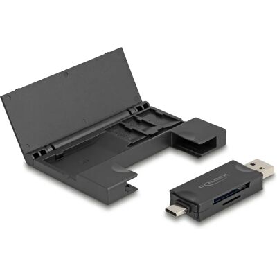 DeLOCK Modell 91014 Kartenleser - USB-C & Typ-A, Schwarz DeLOCK Modell 91014 Kartenleser - USB-C & Typ-A, Schwarz