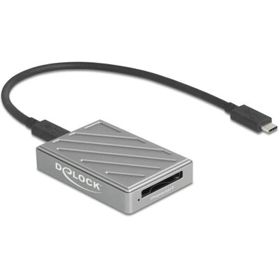 DeLOCK 91021 Kartenleser - CFexpress Typ B, USB4, Grau DeLOCK 91021 Kartenleser - CFexpress Typ B, USB4, Grau