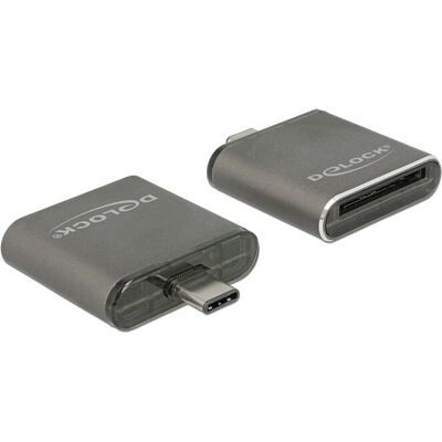 Lector de tarjetas DeLOCK 91498 USB 3.2 Gen 1 Type-C Negro Lector de tarjetas DeLOCK 91498 USB 3.2 Gen 1 Type-C Negro