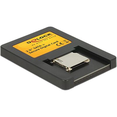DeLOCK Konverter 2.5" SATA HDD > Secure Digital Card (SATA), Speicherkartenlesegerät, Schwarz DeLOCK Konverter 2.5" SATA HDD > Secure Digital Card (SATA), Speicherkartenlesegerät, Schwarz