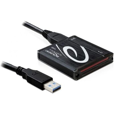 DeLOCK USB 3.0 All-in-1 Kartenleser - Schwarz DeLOCK USB 3.0 All-in-1 Kartenleser - Schwarz