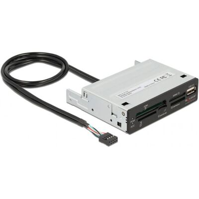 Lector de tarjetas Delock 91708 - USB 2.0 interno - Negro, Gris Lector de tarjetas Delock 91708 - USB 2.0 interno - Negro, Gris