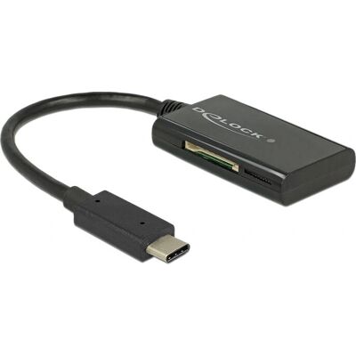 Lecteur de cartes DeLOCK - USB-C, SD/microSD, Noir - 91740 - Publicité Lecteur de cartes DeLOCK - USB-C, SD/microSD, Noir - 91740 - Publicité
