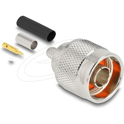 Delock N Male Crimp Connector - Koaxial - 50 Ohm Delock N Male Crimp Connector - Koaxial - 50 Ohm