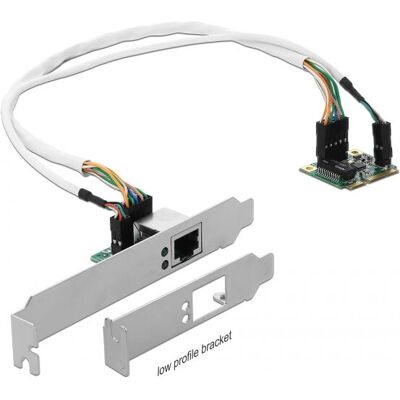 DeLock RTL8111H Gigabit Ethernet PCIe Half Size Network Card DeLock RTL8111H Gigabit Ethernet PCIe Half Size Network Card