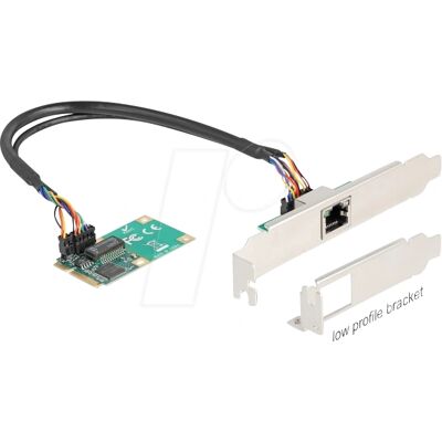 Tarjeta de red Mini PCIe Gigabit Ethernet - DeLock Tarjeta de red Mini PCIe Gigabit Ethernet - DeLock