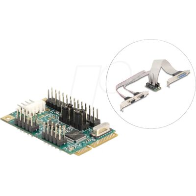 Delock PCIe I/O Karte Vollgröße - Seriell & Parallel RS-232 Delock PCIe I/O Karte Vollgröße - Seriell & Parallel RS-232