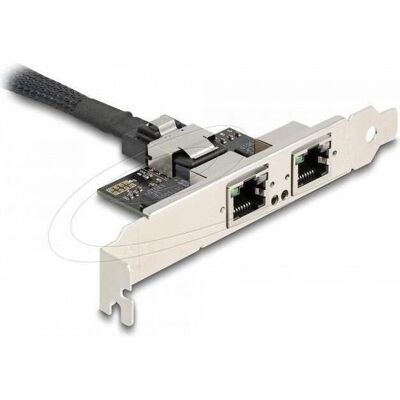 DeLock Mini PCIe I/O PCIe Vollformat 2 x RJ45 Gigabit LAN - Netzwerkkarte DeLock Mini PCIe I/O PCIe Vollformat 2 x RJ45 Gigabit LAN - Netzwerkkarte