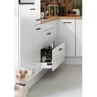 OPTIFIT Elga Weiß Küchenunterschrank - Soft-Close, Höhenverstellbare Füße, Skandinavisches Design OPTIFIT Elga Weiß Küchenunterschrank - Soft-Close, Höhenverstellbare Füße, Skandinavisches Design