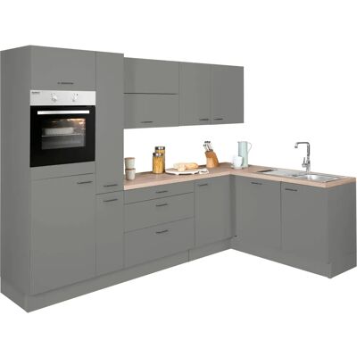 OPTIFIT Elga Komplettküchen-Set - Grau - 265cm x 175cm OPTIFIT Elga Komplettküchen-Set - Grau - 265cm x 175cm