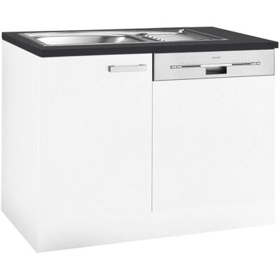 OPTIFIT Odense Spülenschrank - 110x85x60 cm - Weiß OPTIFIT Odense Spülenschrank - 110x85x60 cm - Weiß