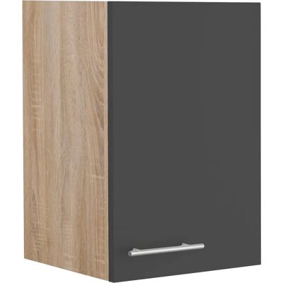 Optifit Kalmar Hängeschrank - Eiche-hell sägerau, anthrazit, 40x58x35cm Optifit Kalmar Hängeschrank - Eiche-hell sägerau, anthrazit, 40x58x35cm