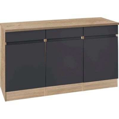 Optifit Roth Schrank - Reversible 3 Regale, 3 Schubladen, 3 Türen - Schrank Optifit Roth Schrank - Reversible 3 Regale, 3 Schubladen, 3 Türen - Schrank