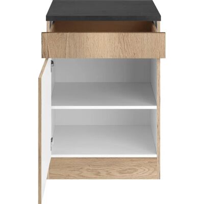 OPTIFIT Roth Unterschrank - 60x88x60 cm - Komplett braun OPTIFIT Roth Unterschrank - 60x88x60 cm - Komplett braun