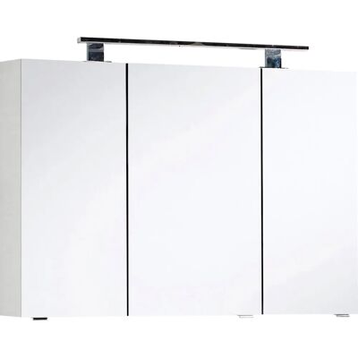 MARLIN 3400 Basic Spiegelschrank - Wandmontage, 3 Türen, Weiß Matt MARLIN 3400 Basic Spiegelschrank - Wandmontage, 3 Türen, Weiß Matt