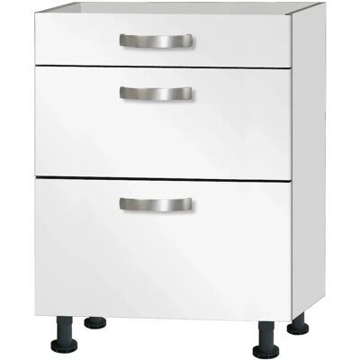 OPTIFIT Weißer Küchenunterschrank - 60x87x58,4cm - Ole Serie OPTIFIT Weißer Küchenunterschrank - 60x87x58,4cm - Ole Serie