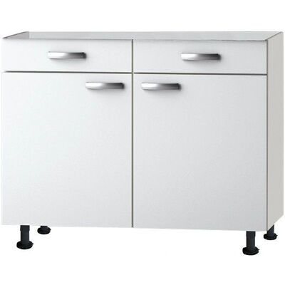 OPTIFIT Ole Weiß Küchenunterschrank - 100x87x58.4cm OPTIFIT Ole Weiß Küchenunterschrank - 100x87x58.4cm