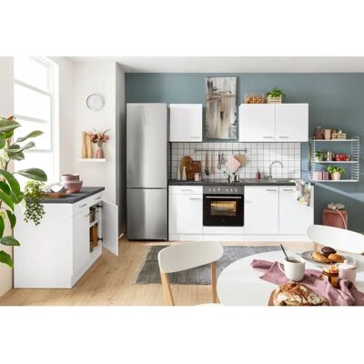 OPTIFIT Iver Unterschrank - 2 Türen & 2 Schubladen - Weiß Glanz OPTIFIT Iver Unterschrank - 2 Türen & 2 Schubladen - Weiß Glanz