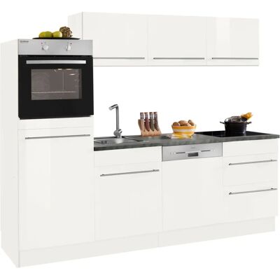 OPTIFIT Bern Küchen-Set - Weiß & Anthrazit - 240x60cm OPTIFIT Bern Küchen-Set - Weiß & Anthrazit - 240x60cm