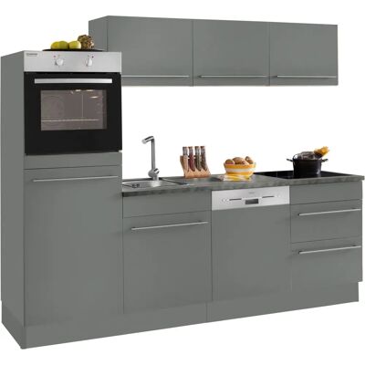 OPTIFIT Bern Komplettküchen-Set - 28mm Arbeitsplatte, Basaltgrau OPTIFIT Bern Komplettküchen-Set - 28mm Arbeitsplatte, Basaltgrau