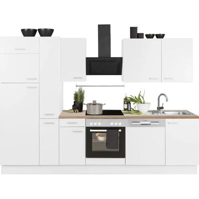 OPTIFIT Parma Küchenzeile - Weiß, 300cm breit OPTIFIT Parma Küchenzeile - Weiß, 300cm breit