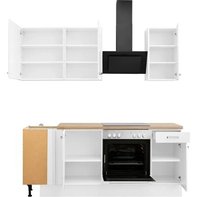 OPTIFIT Parma Winkelküche - Komplettset, Weiß, 215x175cm OPTIFIT Parma Winkelküche - Komplettset, Weiß, 215x175cm