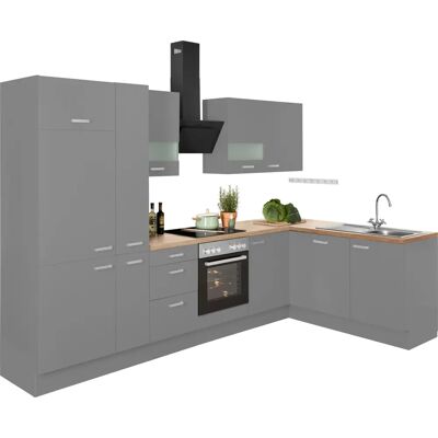 OPTIFIT Parma Winkelküche - 315x175cm - Grau/Beige/Weiß - Komplettset OPTIFIT Parma Winkelküche - 315x175cm - Grau/Beige/Weiß - Komplettset