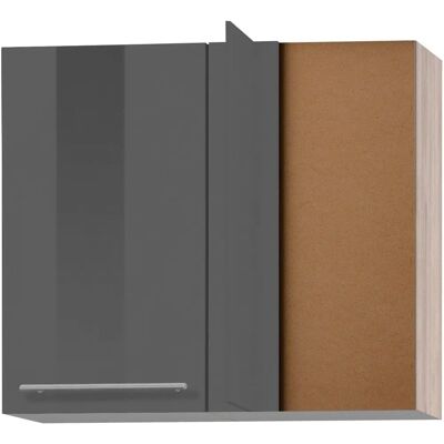 OPTIFIT Bern Wandregal - 85x70,4x34,9 cm, Grau Hochglanz OPTIFIT Bern Wandregal - 85x70,4x34,9 cm, Grau Hochglanz