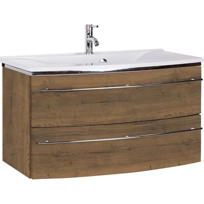 MARLIN 3040 Eiche Struktur Braun - Waschtisch MARLIN 3040 Eiche Struktur Braun - Waschtisch