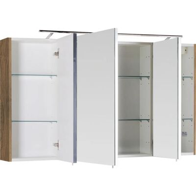 Marlin 3040 Eiche Struktur Braun Spiegelschrank - Badezimmer Spiegel Marlin 3040 Eiche Struktur Braun Spiegelschrank - Badezimmer Spiegel