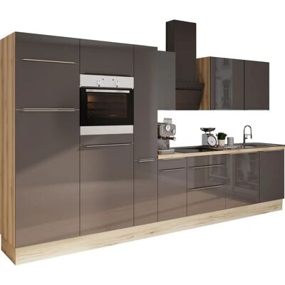 OPTIFIT Aken Küchenzeile - Grau / 360cm / 60cm - Komplettküchen-Set OPTIFIT Aken Küchenzeile - Grau / 360cm / 60cm - Komplettküchen-Set