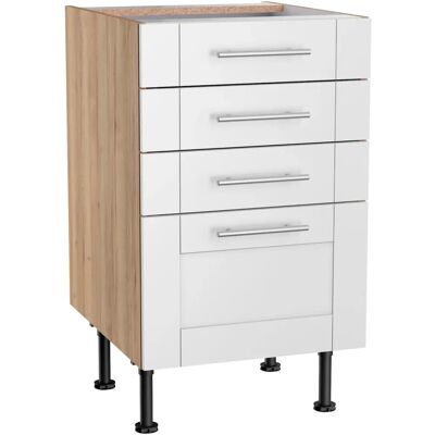 OPTIFIT Ahus Küchenunterschrank - Vollauszug - Skandinavisches Design OPTIFIT Ahus Küchenunterschrank - Vollauszug - Skandinavisches Design
