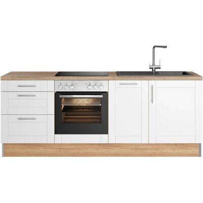 Optifit Ahus Küche - 225x90,8x60cm, mit Geräten Optifit Ahus Küche - 225x90,8x60cm, mit Geräten