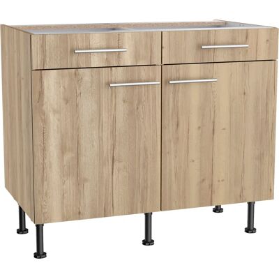 OPTIFIT Klara - 100cm Breite, 87cm Hoch, 58,4cm Tief - 2 Stück Unterschrank OPTIFIT Klara - 100cm Breite, 87cm Hoch, 58,4cm Tief - 2 Stück Unterschrank