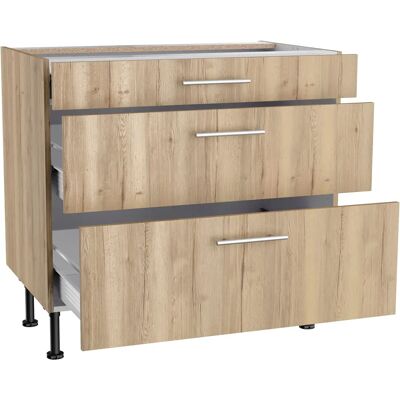 OPTIFIT Klara Unterschrank - Höhenverstellbare Füße, Vollauszugsschubladen - Unterschrank OPTIFIT Klara Unterschrank - Höhenverstellbare Füße, Vollauszugsschubladen - Unterschrank