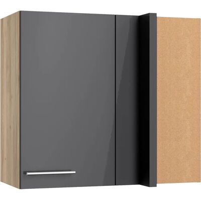 OPTIFIT Klara Hängeschrank - Anthrazit/Wildeiche - 2 Einlegeböden - Made in Germany OPTIFIT Klara Hängeschrank - Anthrazit/Wildeiche - 2 Einlegeböden - Made in Germany