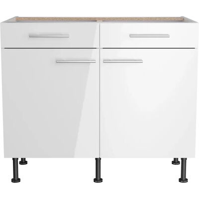 OPTIFIT Klara 100cm Weiß Küchenunterschrank - Stauraum & Montage OPTIFIT Klara 100cm Weiß Küchenunterschrank - Stauraum & Montage