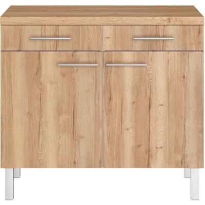 Optifit Unterschrank - 2 Türen, 2 Schubkästen - 100x90x60 cm Optifit Unterschrank - 2 Türen, 2 Schubkästen - 100x90x60 cm