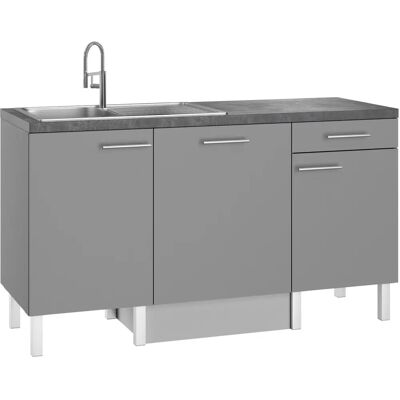 OPTIFIT Lilly Modulküche - Küche: Basalt Grau, Modell: Lilly, Maße: 160x60x90 cm OPTIFIT Lilly Modulküche - Küche: Basalt Grau, Modell: Lilly, Maße: 160x60x90 cm