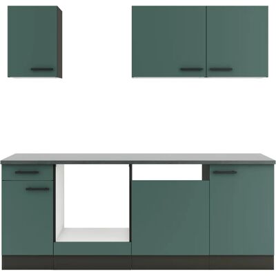 OPTIFIT Palma Küchenzeile - Komplett 210cm x 60cm - Küche OPTIFIT Palma Küchenzeile - Komplett 210cm x 60cm - Küche