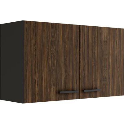 OPTIFIT Palma Hängeschrank - Anthrazit/Nussbaum Dekor OPTIFIT Palma Hängeschrank - Anthrazit/Nussbaum Dekor