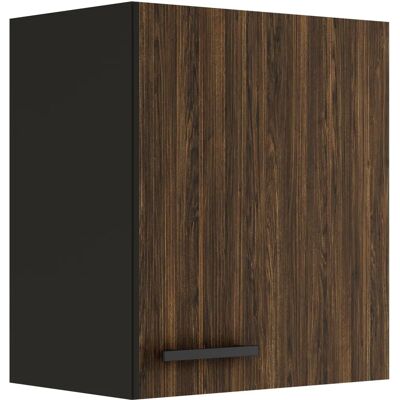 OPTIFIT Palma Hängeschrank - 50x57,6x34,6 cm, 1 Tür, schwarz & Holzdekor OPTIFIT Palma Hängeschrank - 50x57,6x34,6 cm, 1 Tür, schwarz & Holzdekor